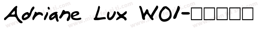 Adriane Lux W01字体转换
